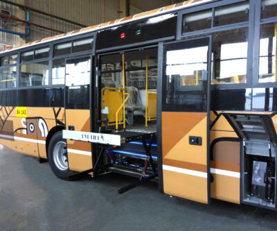 Wheelchair Lift in bus step